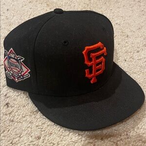 SAN FRANCISCO GIANTS NEW ERA SNAPBACK NATIONAL LOGO PATCH SZ ADJUSTABLE